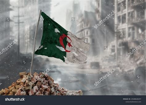 Dirty Torn Algerian Flag Symbol Resistance Stock Illustration 2548626257 | Shutterstock