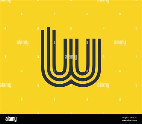 Creative letter W graphic lines alphabet icon/logo design Stock Vector Image & Art - Alamy