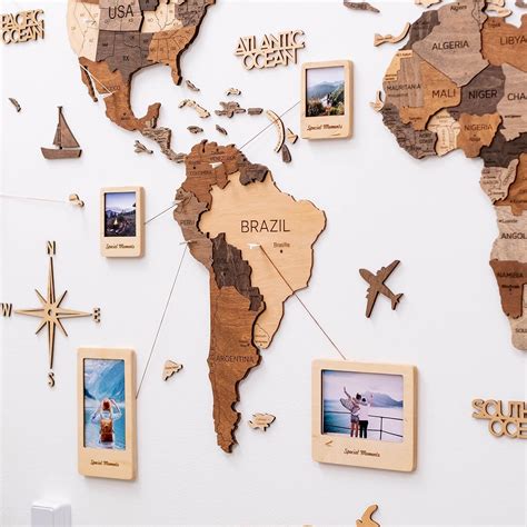 Wooden World Map For The Wall at Dane Figueroa blog
