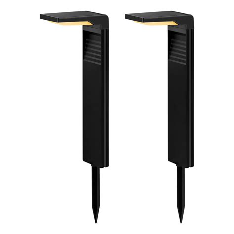 Solar Pathway Lights 2 Pack Walkway Path Lights, Warm White - Walmart.com