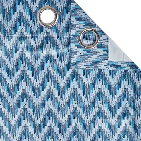 Buy PORTICO Waves Curtains Blue Printed Door Curtain - 130 x 225 cm ...