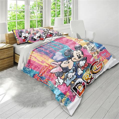 Dolce & Gabbana Mickey Style Merry Christmas Bedding Sets - Luxury ...