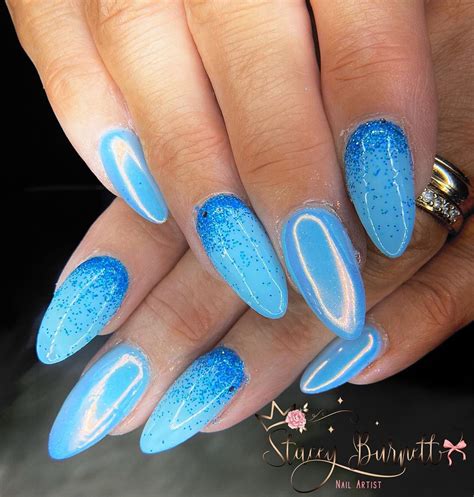 UPDATED: 55 Blissful Baby Blue Acrylic Nails (August 2020)