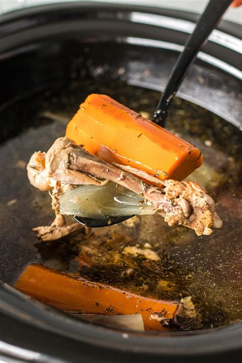 Slow Cooker Chicken Stock From Bones at Lucas Angas blog