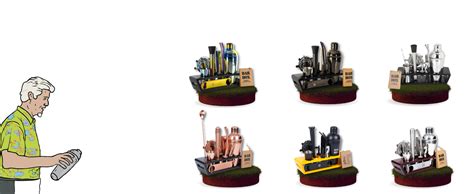 Bar Box with Black Wood Stand - 14-Piece Home Bartending Kit and ...