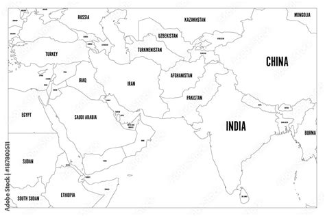 Middle Asia Map 的图像结果