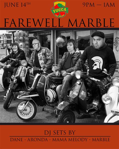 Farewell Marble *Lounge*, Yucca Tap Room, Tempe, 14 June 2024 ...