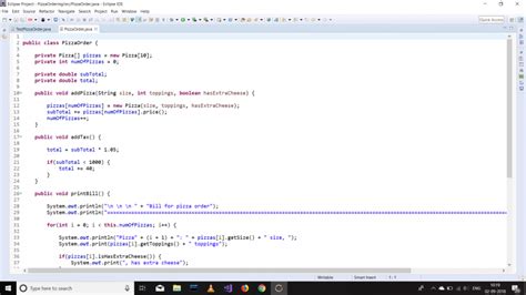 Java Pizza Ordering System 的图像结果