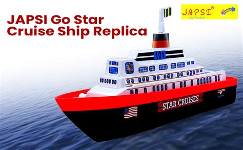 JAPSI Go Star Cruise Ship Replica Toy for Kids, Child-Friendly, Water ...
