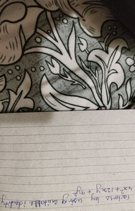 Factors ley using suitable identity 4x2+12xy+9y2 | Filo