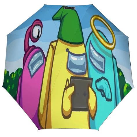 Among Us Play Games Umbrellas for Rain,Windproof Travel Umbrella ...