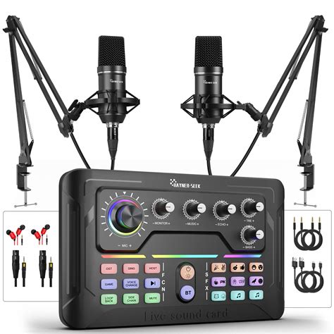 Podcast Equipment Bundle For 2 Audio Mixer With 3 5mm | Desertcart INDIA