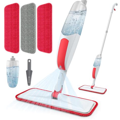 Spray Mops for Floor Cleaning, Microfiber Dust Wood Floor Mop, Wet ...