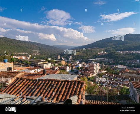 San Gil, Colombia Panorama view from a Viepoint La Gruta Stock Photo ...