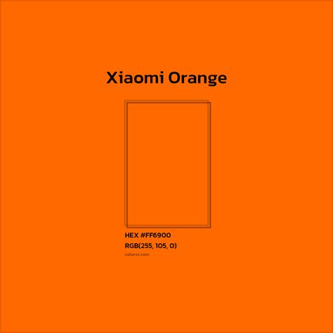 About Xiaomi Orange Color - Color codes | matching colors and paints - colorxs.com