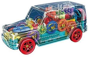 Krishna Mart Battery Operated Transparent Gear SUV Racing Car Jeep ...