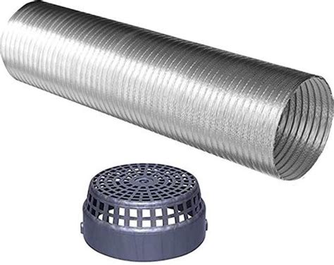 averX 5 Feet (6 Inch) Premium Chimney Aluminium Duct Pipe with Cowl ...