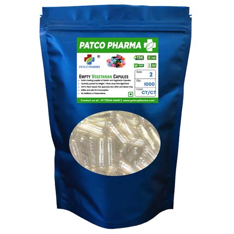 Patco Pharma Size 2 Clear Veg Caps: Quality DIY Encapsulation – Patco ...