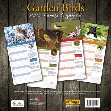 Garden Birds Wall 2013: Planner (Garden Birds Wall: Planner) : Amazon ...
