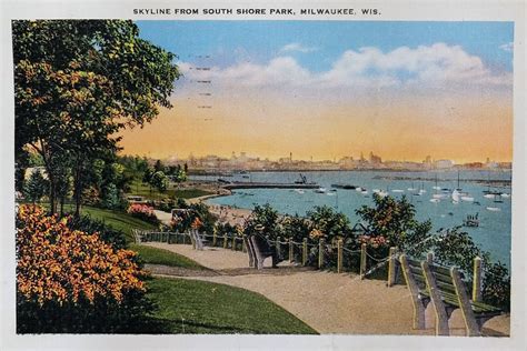 This postcard is postmarked 1937. It shows a lovely view of the ...