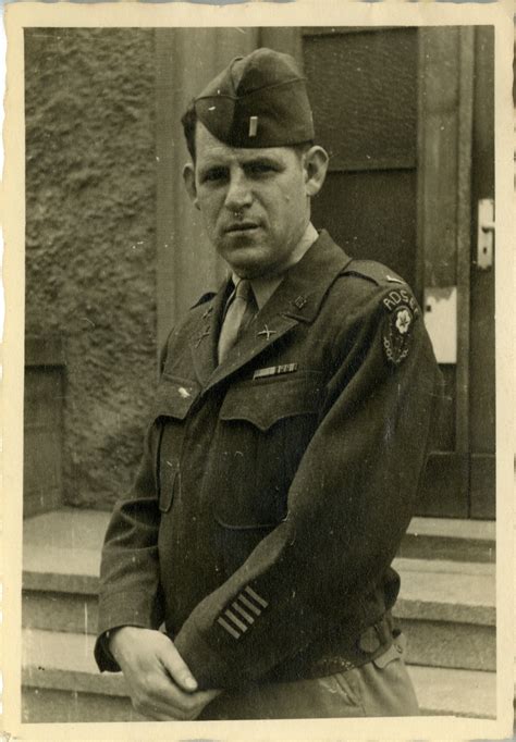 Lt. Rannier at the Headquarters Special Troops ADSEC, Germany, 1945 ...