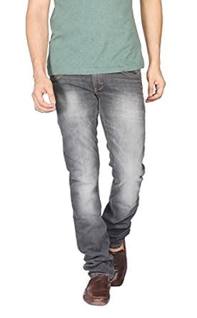 Buy Buffalo Mens Cotton Jeans -Grey, (36) at Amazon.in