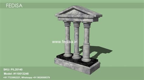 Roman Pillar Building House Pillar Colour Design False Pillar Design