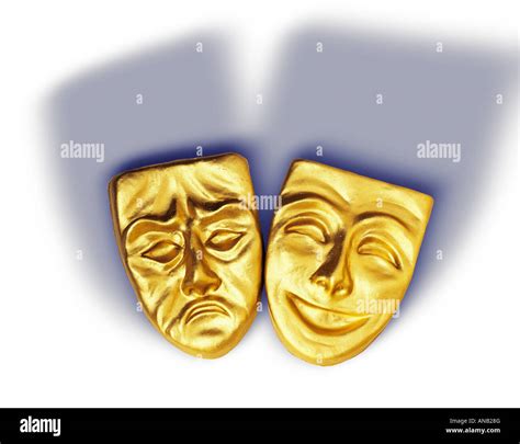 Happy And Sad Gold Masks