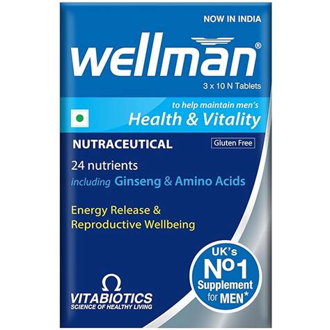 Buy Wellman Multivitamin for Men – 30 Tablets (Monthly Pack) | Daily ...