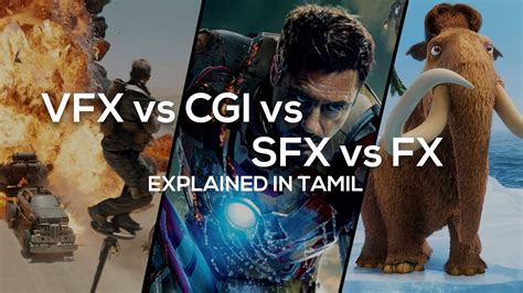 VFX vs CGI vs SFX vs FX | Explained in Tamil | Muhil - YouTube