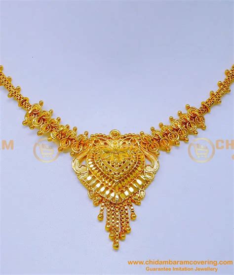 Buy Gold Covering Wedding Gold Necklace Designs for Girl