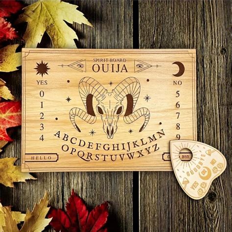 Ouija Geisterbrett: Holz-Ouija Set für gespenstischen Spaß - perfekt ...