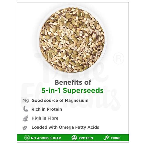 True Elements 5-In-1 Super Seeds Mix, 125 gm Price, Uses, Side Effects ...