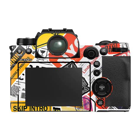 Tech Aesthetic Sticker Collage Fujifilm X-H2S Camera Skin