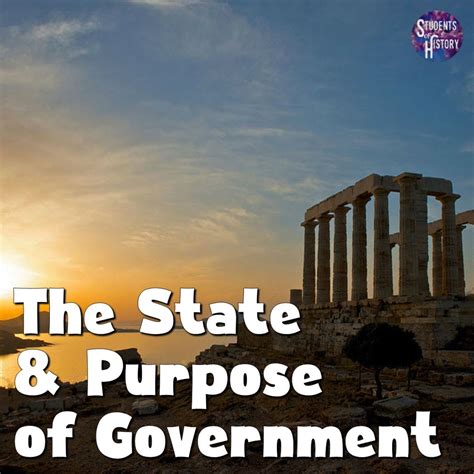 The State and the Purpose of Government