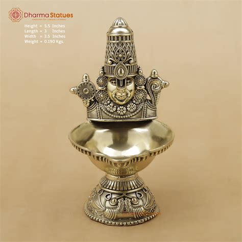 Brass Balaji Diya Fine, 5.5" – Dharma Statues