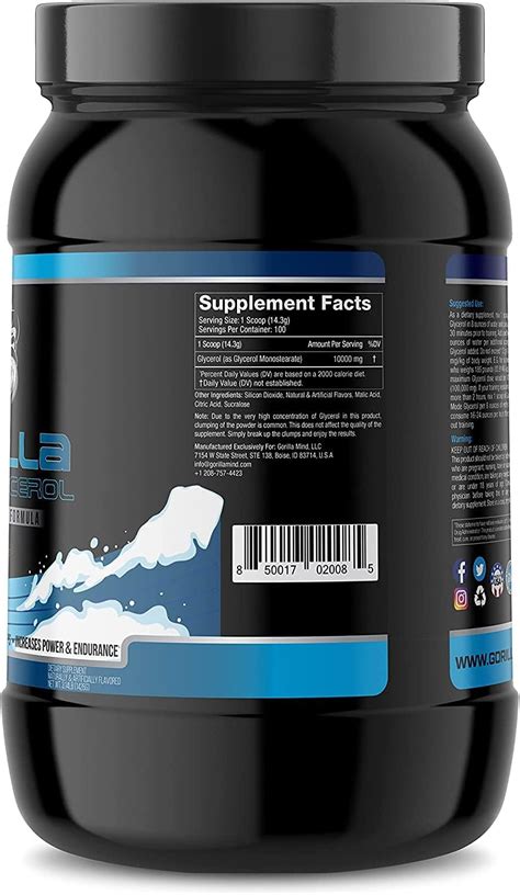 Buy Gorilla Mode Glycerol Pre-Workout - Hydrating Pre-Workout Formula ...