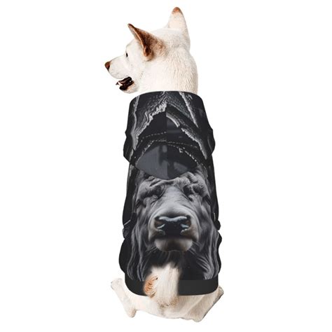 Disketp Majestic Forest Stag Dog Hoodie Dog Clothes with Hat, Pet Winter Clothes Warm Hoodies ...