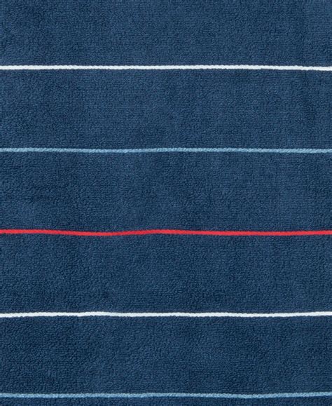 Buy Cotton Rich Terry Ultrasoft and Durable Striped Bath Towel - Ink ...