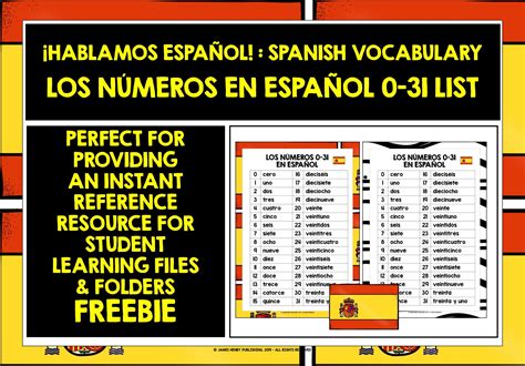 Spanish Numbers 31 100