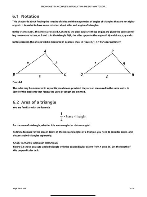 Sine formula and Cosine formula pages 15 - 17, 19 - 23 | PDF | Triangle | Trigonometric Functions