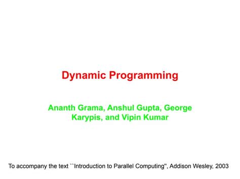 Image result for Dynamic Programming Application