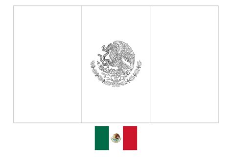 Mexico Coloring Pages Flag [2025]