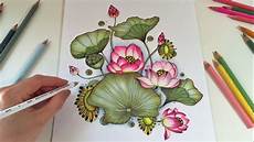 disegni di fiori a matita lotus blossom coloring with colored pencils botanical disegni di fiori a matita lotus blossom coloring with colored pencils botanical