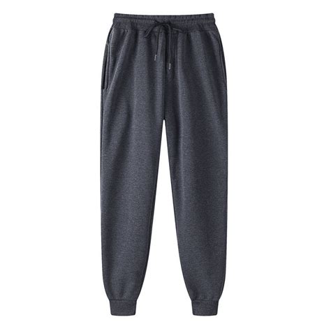 Mens Sweatpants with Pockets, Mens Jogging Pants Elastic Bottom, Soft ...