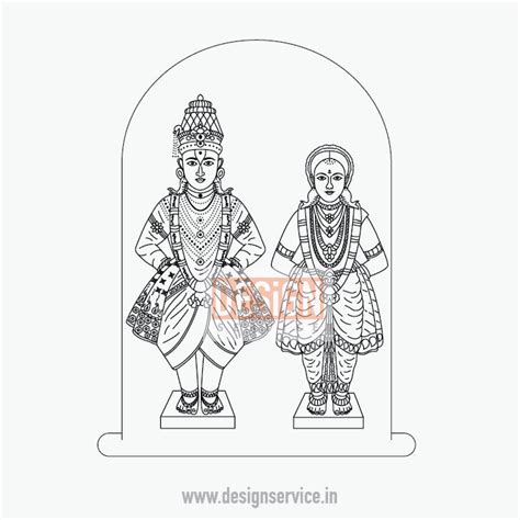 Engraving Design Krishna Avatar Vitthal rakhumai – Design Service