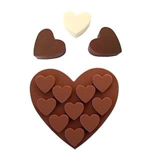 Futaba 10 Heart Shaped Silicone Mold : Amazon.in: Home & Kitchen
