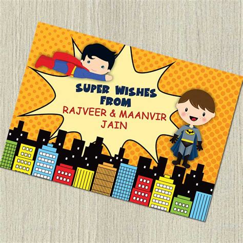 Personalised Gift Notecards | Superheros1 – mumma.com