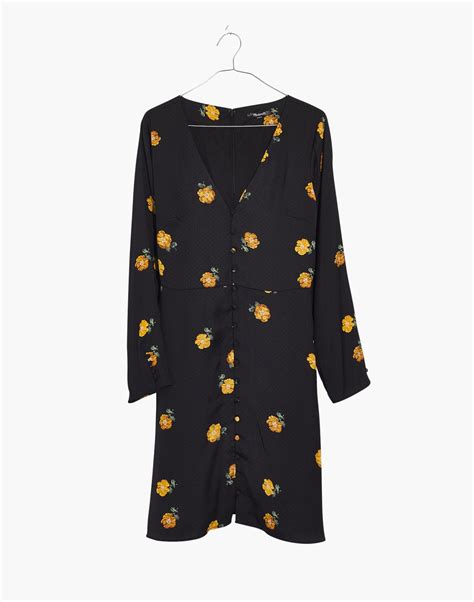 Lilyblossom Button-Front Dress in Floating Florets | Madewell