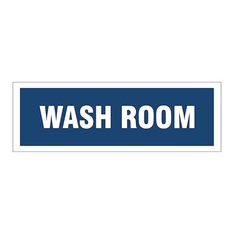 4 PCs Washroom Sign Stickers For Hotel Restaurant Hospital Office Shops ...